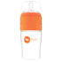 PopYum 9oz Anti-Colic Baby Bottle for Breast and Formula Feeding, Orange, #2 Medium Flow Nipples - PopYum