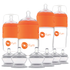 PopYum Orange 10 Piece Bundle: Bottle Set + 3 Nipple 2-Packs