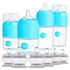 PopYum Blue 10 Piece Bundle: Bottle Set + 3 Nipple 2-Packs