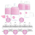 PopYum Pink 10 Piece Bundle: Bottle Set + 3 Nipple 2-Packs - PopYum