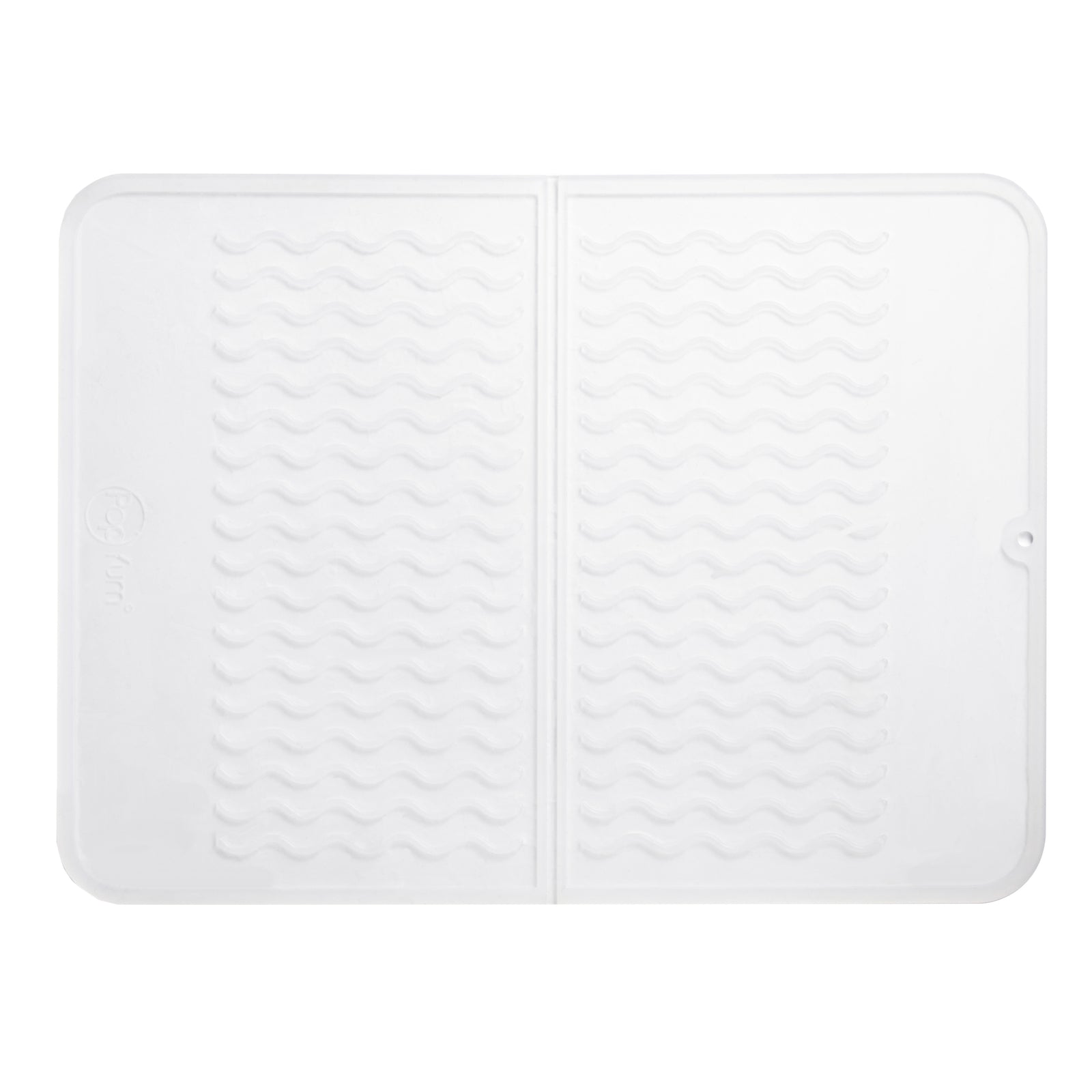 PopYum Silicone Drying Mat (12x16 in, 30x40 cm), Clear-Frosted - PopYum