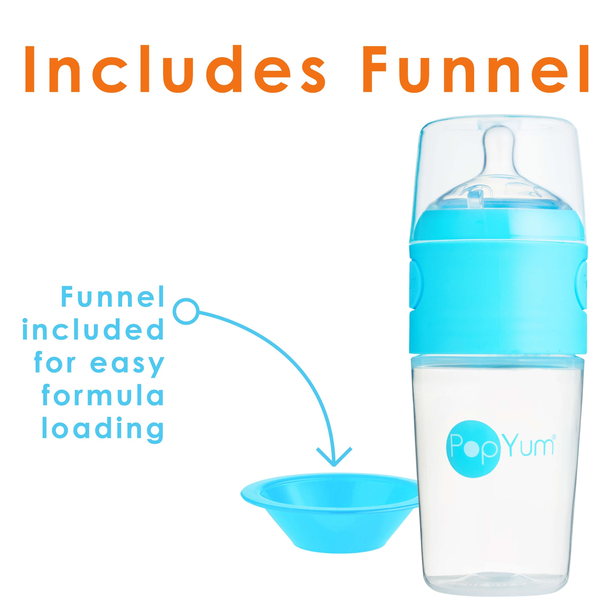 PopYum Anti-Colic Formula Making Baby Bottle, 2 pack, 9 oz, 270 ml