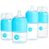 PopYum Baby Bottle Starter Set for Breast and Formula Feeding, 4-Pack, Blue, 2x 5oz Bottles (150ml) + 2x 9oz Bottles (260ml) - PopYum