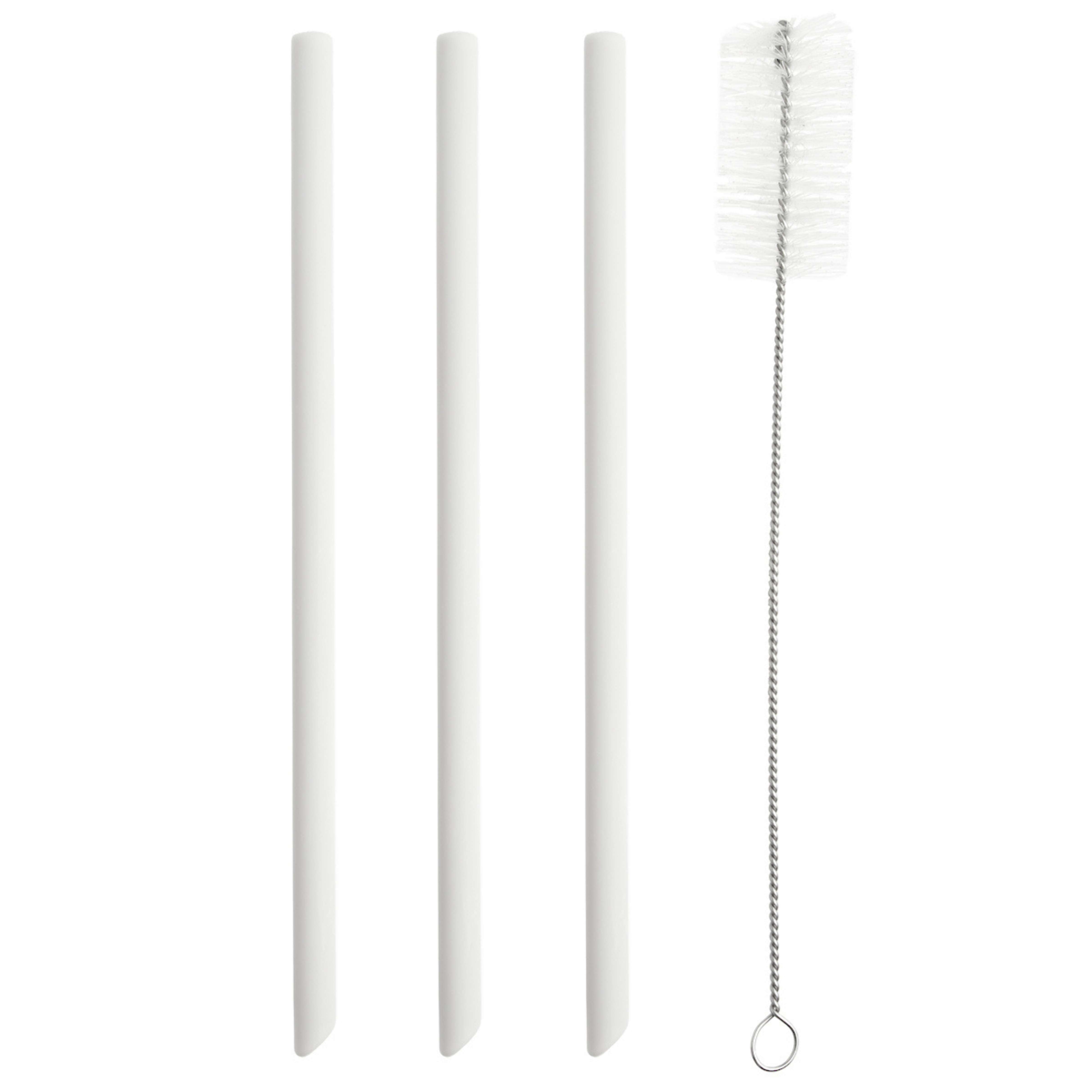 PopYum Replacement Straws for 13oz Cups, 3-Pack, with Cleaner Brush Seattle Grey - PopYum
